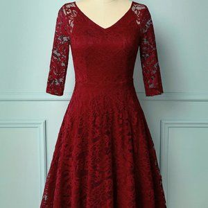 Vintage Red Midi
